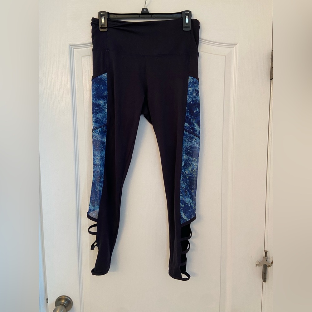 Navy Blue Cotton Leggings